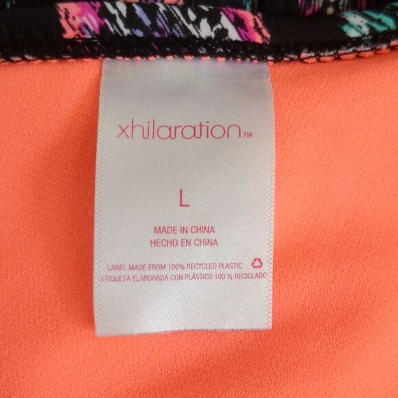 Xhilaration (Target) 2-piece bikini swimsuit, black pink blue tribal pattern M/L - Picture 7 of 9